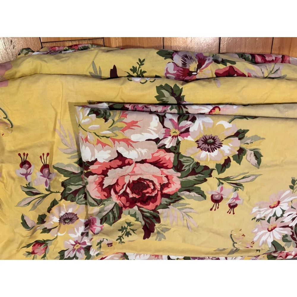 Vintage Ralph Lauren Sophie Brooke Yellow Brooke Set of 4 Fitted Twin 2 cases